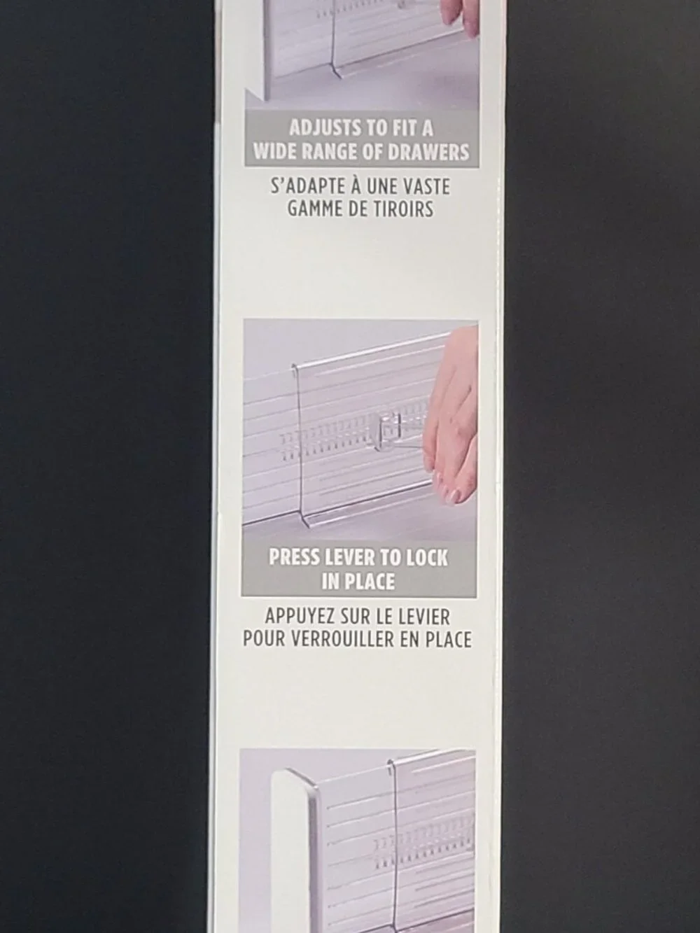 Idesign Drawer Dividers Clear- 1 Set
